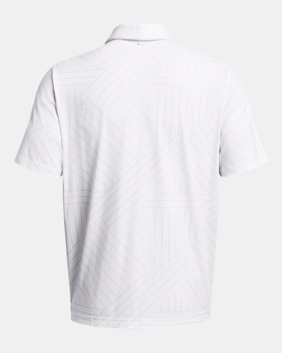 เสื้อโปโล UA Iso-Chill Edge สำหรับผู้ชาย in White image number 4